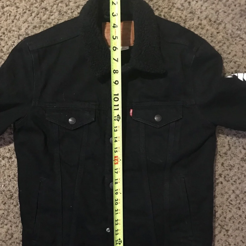 Levi's Black Jacket with White Mickey Graphic - Picture 7 of 8